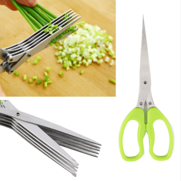 5-Layer Scissors Kitchen Knives